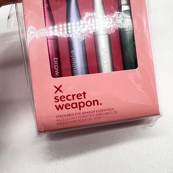 SECRET WEAPON Stackable Eye Makeup Set Portable Brow Liner Shadow Essentials NEW - Picture 3 of 5